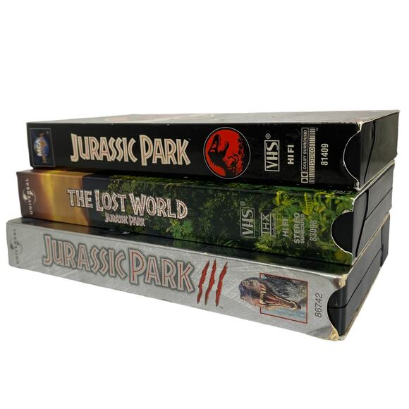 Jurassic Park, The Lost World, Jurassic Park 3 VHS Bundle - Picture 3 of 5